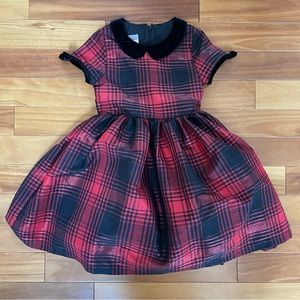 Pippa & Julie Red and Black Plaid Dress